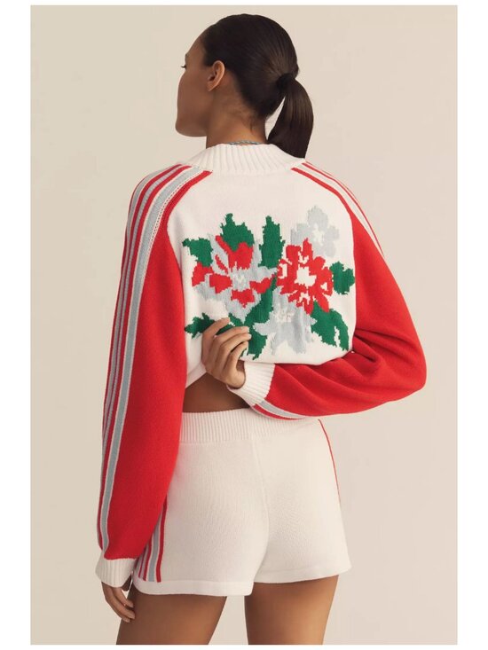 ANTHROPOLOGIE | 100% Cotton Sports Club Jacquard Jacket | NWT - Picture 4 of 7